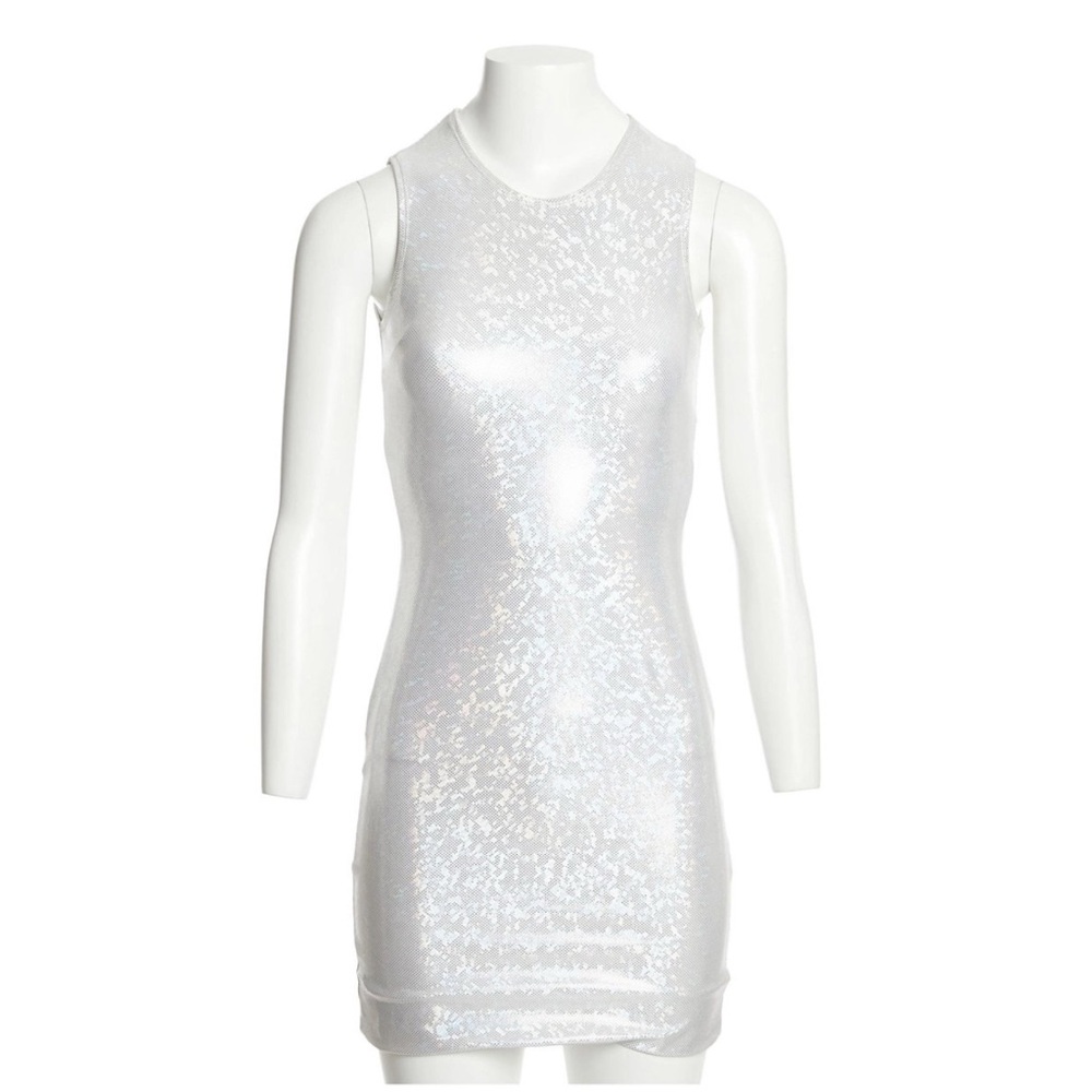 Saks Potts — Vision dress — silver shimmer